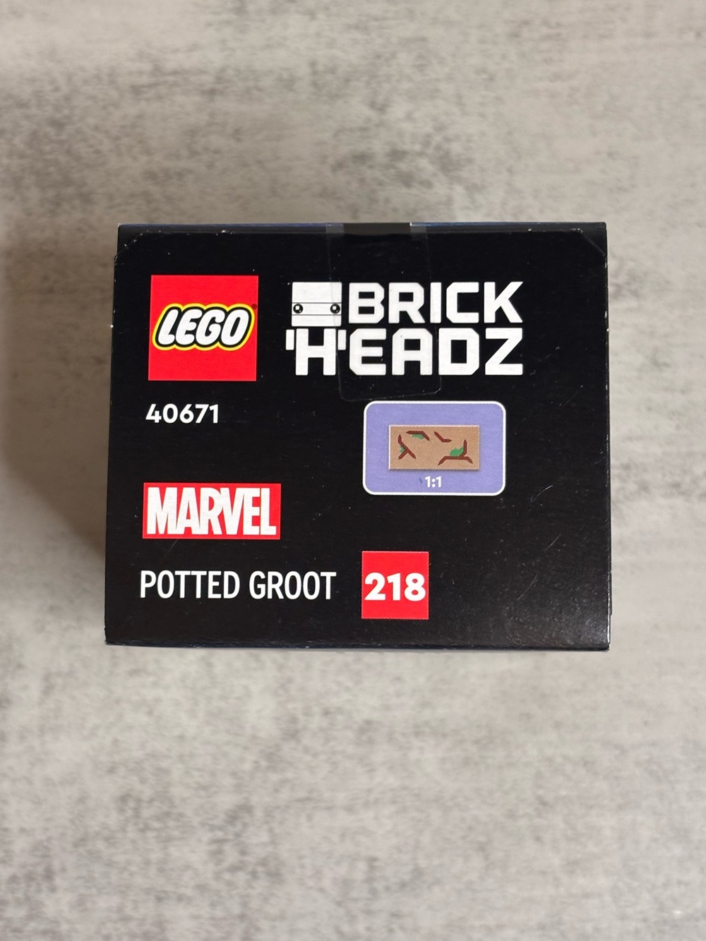 Lego Marvel BrickHeadz Potted Groot Set (#40671) - Picture 5 of 7